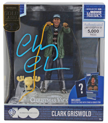 Chevy Chase Christmas Vacation Signed McFarlane Clark Griswold Figure BAS Wit