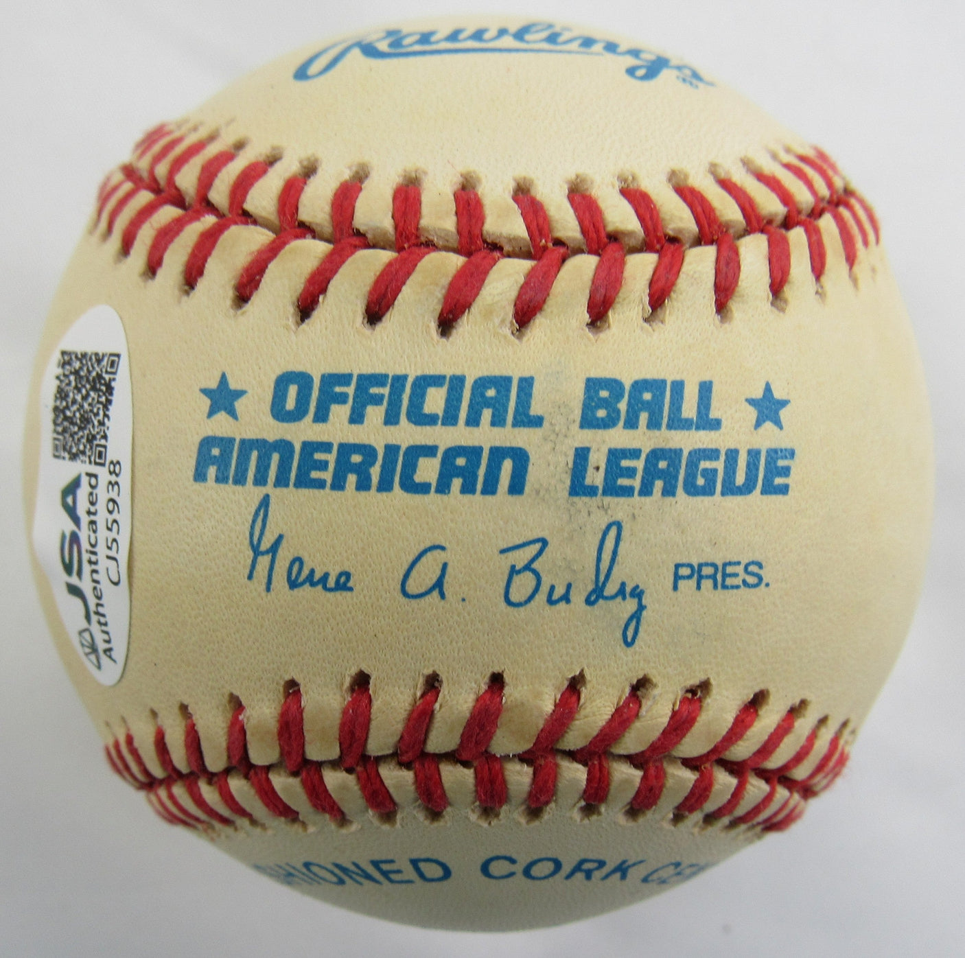 Jim Catfish Hunter Signed Auto Rawlings Baseball JSA CJ55938