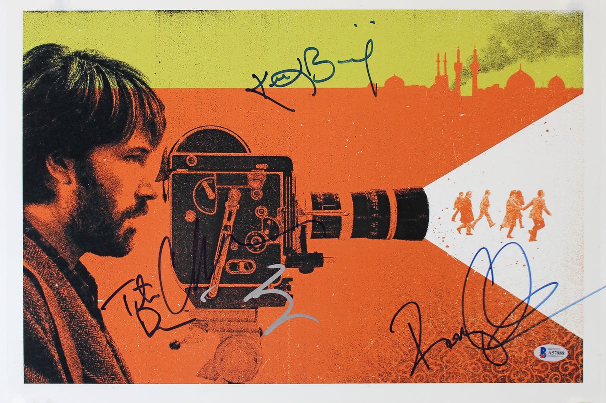 Argo (5) Affleck, Donovan, Duvall, Bishe & Cochrane Signed 12x18 Photo BAS