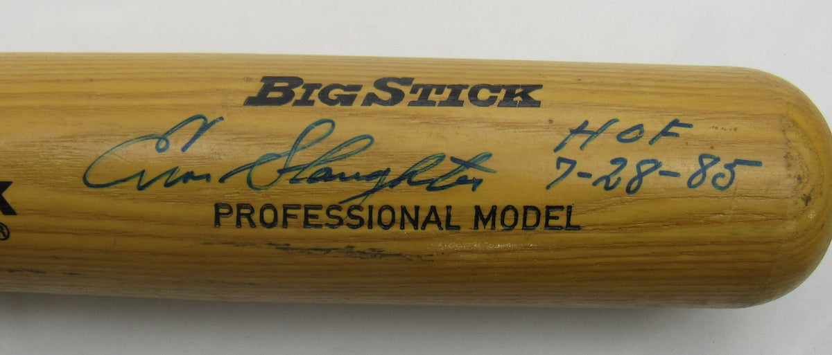 Enos Slaughter Signed Rawlings Baseball Bat JSA CS78668
