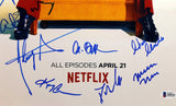 Girlboss (Britt Robertson, Johnny Simmons +9) Signed 12x18 Photo BAS #A85161