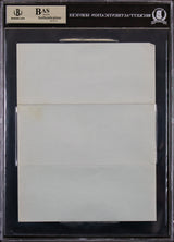 Peter Cushing Star Wars Signed 7x8.75 Letter Dated April 1973 BAS Slabbed