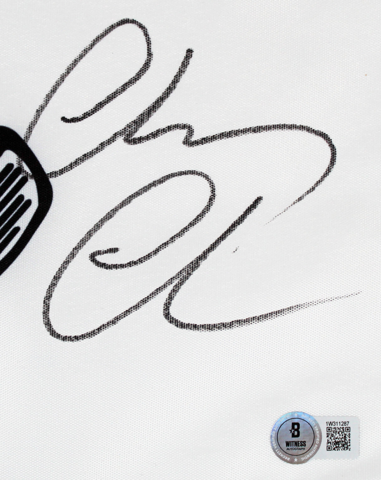 Chevy Chase Caddyshack "2x Insc" Signed Bushwood Country Club Flag BAS #1W311287