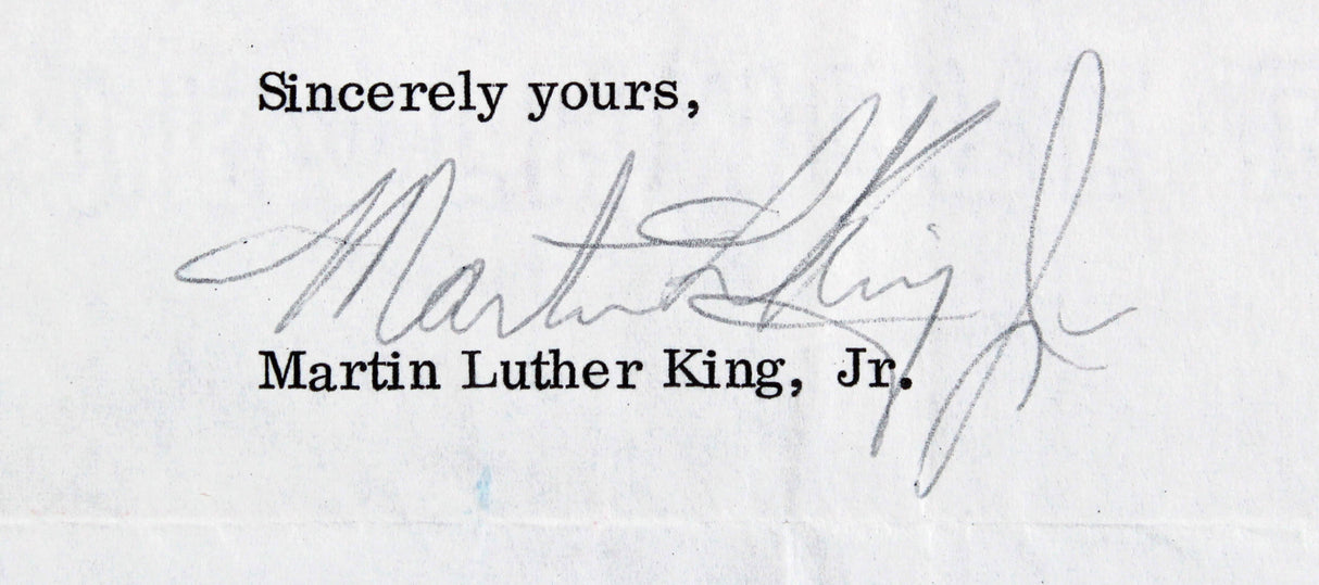 Martin Luther King Jr. Signed 8.5x11 1966 Letter On SCLC Letterhead BAS #AA03721