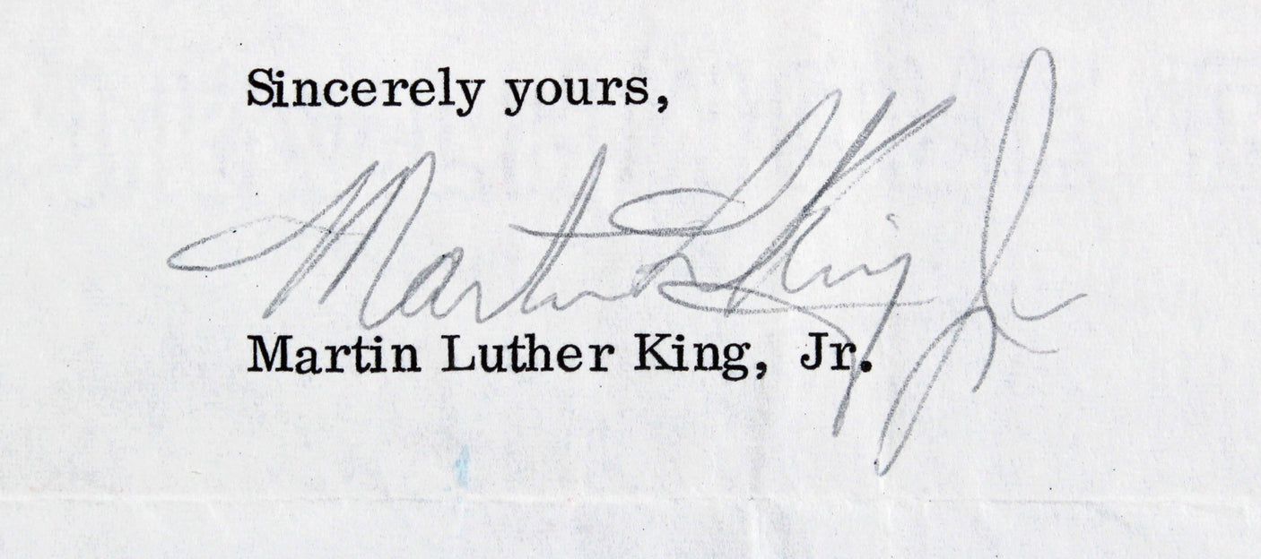Martin Luther King Jr. Signed 8.5x11 1966 Letter On SCLC Letterhead BAS #AA03721