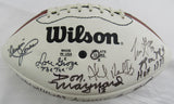 Multi Signed Wilson Football w/13 Signatures - Joe Theismtann, Ronnie Lott, Bill Willis