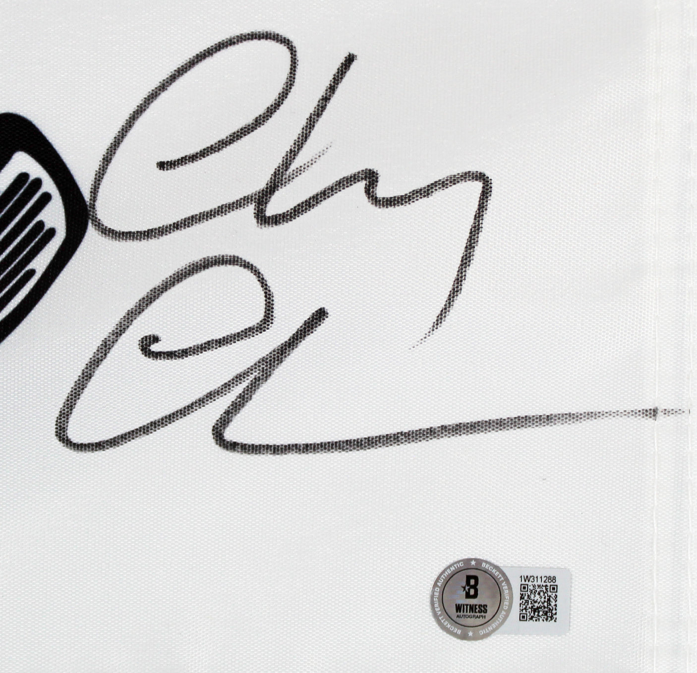 Chevy Chase Caddyshack "Ty Webb" Signed Bushwood Country Club Flag BAS #1W311288