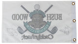 Chevy Chase Caddyshack "Ty Webb" Signed Bushwood Country Club Flag BAS #1W311288