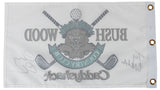 Chevy Chase Caddyshack "Ty Webb" Signed Bushwood Country Club Flag BAS #1W311288