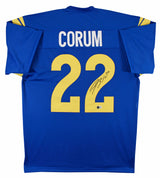 Blake Corum Authentic Signed Blue Pro Style Jersey Autographed BAS Witnessed
