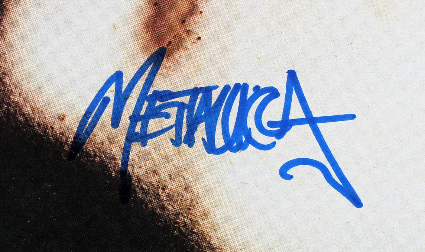 Metallica (3) Hetfield Ulrich & Newstead Signed Spin Magazine Cover BAS #AB76488