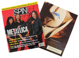 Metallica (3) Hetfield Ulrich & Newstead Signed Spin Magazine Cover BAS #AB76488