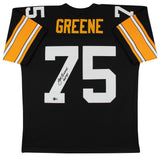 Steelers Joe Greene "HOF 87" Signed Black Mitchell & Ness Jersey BAS Witnessed