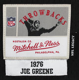 Steelers Joe Greene "HOF 87" Signed Black Mitchell & Ness Jersey BAS Witnessed