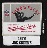 Steelers Joe Greene "HOF 87" Signed Black Mitchell & Ness Jersey BAS Witnessed