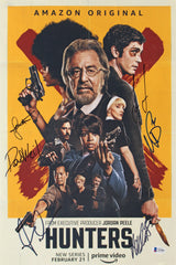 The Hunters (6) Pacino, Lerman, Hinton, Olin +2 Signed 12x18 Photo BAS #A57897