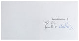 Paul McCartney & Heather Mills Authentic Signed Greeting Card BAS #AB76499
