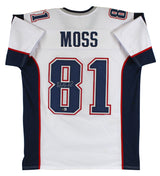 Randy Moss Authentic Signed White Pro Style Jersey Autographed BAS Witnessed