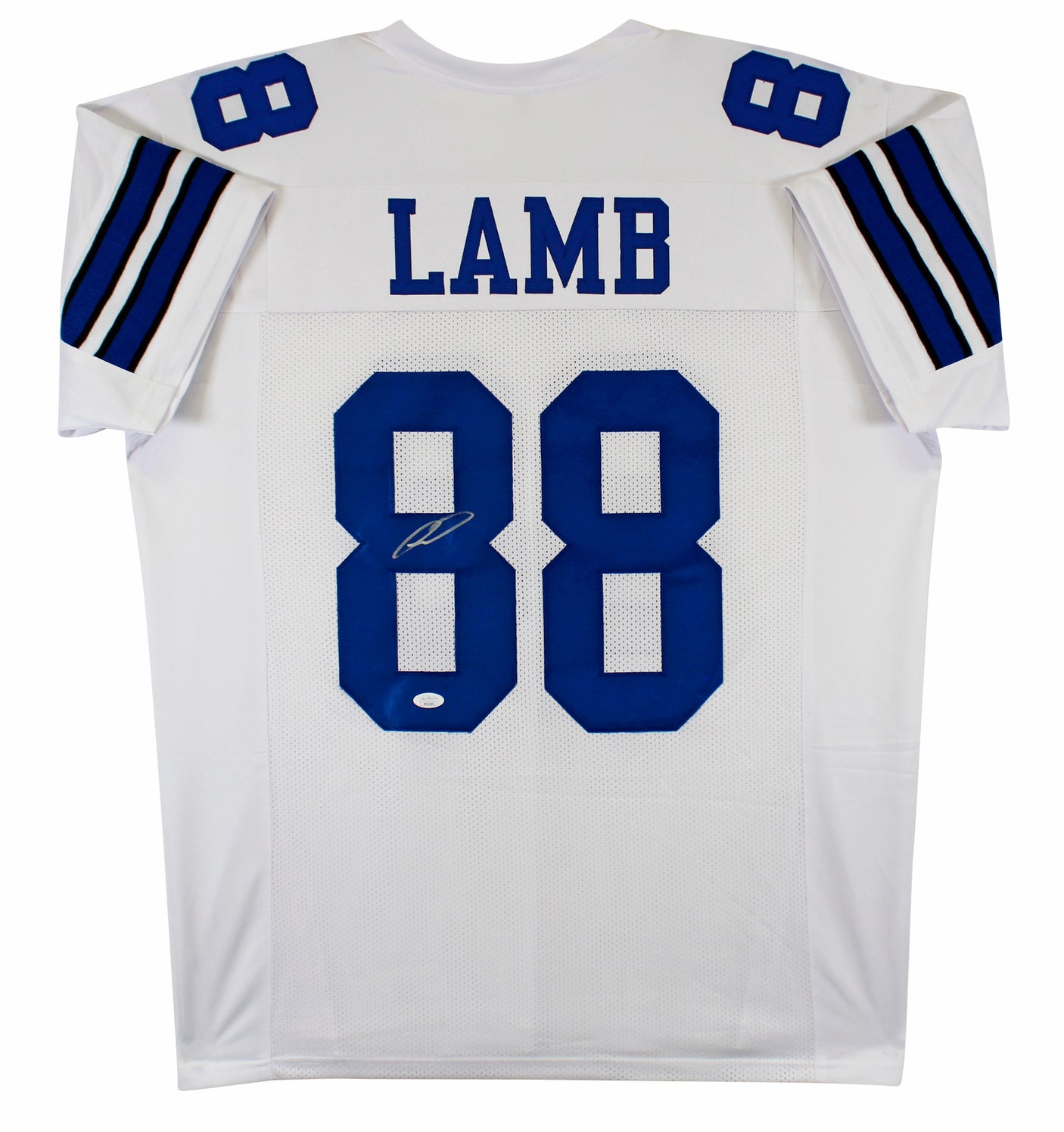 CeeDee Lamb Authentic Signed White Pro Style Jersey Autographed JSA