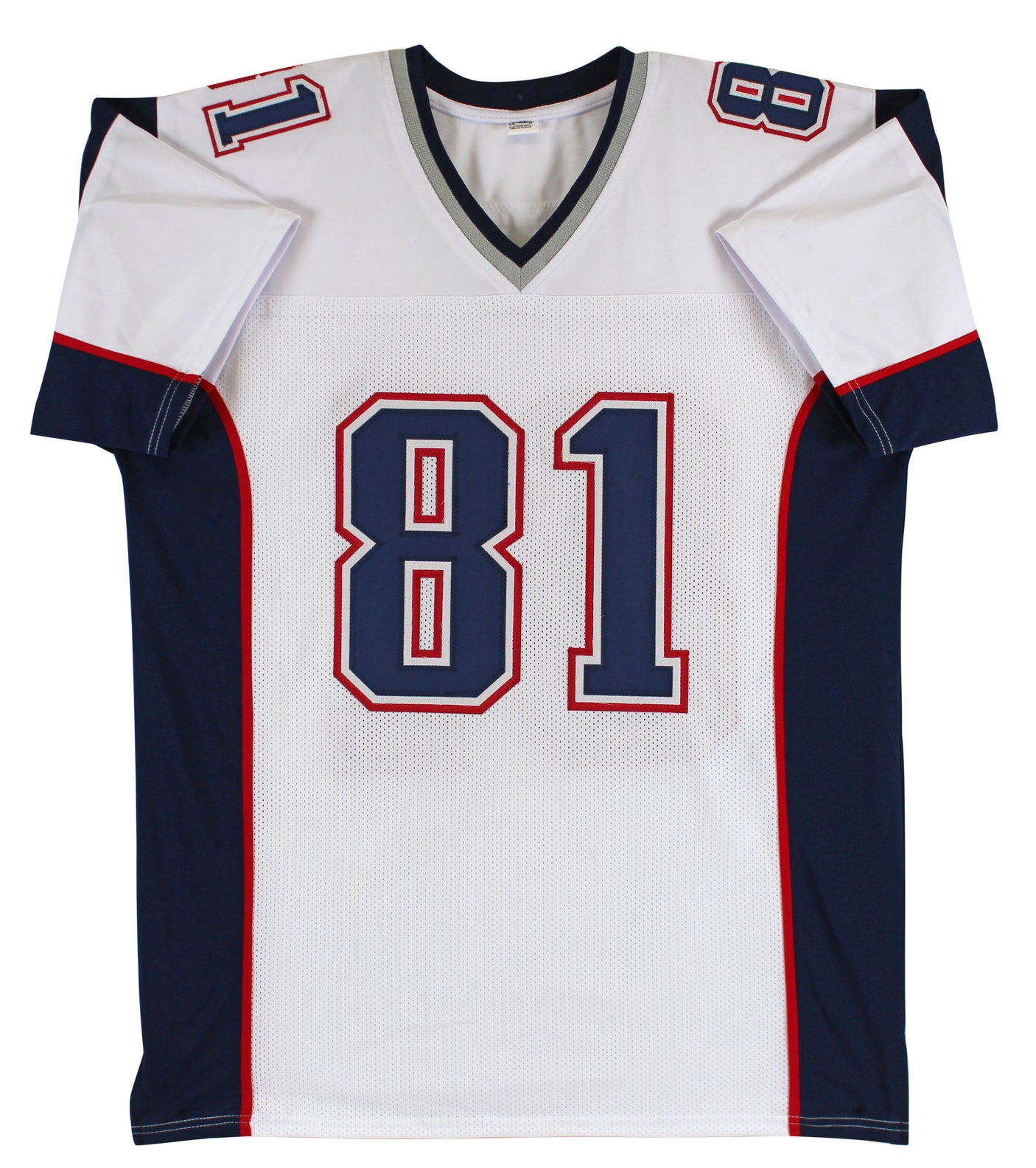 Randy Moss Authentic Signed White Pro Style Jersey Autographed BAS Witnessed