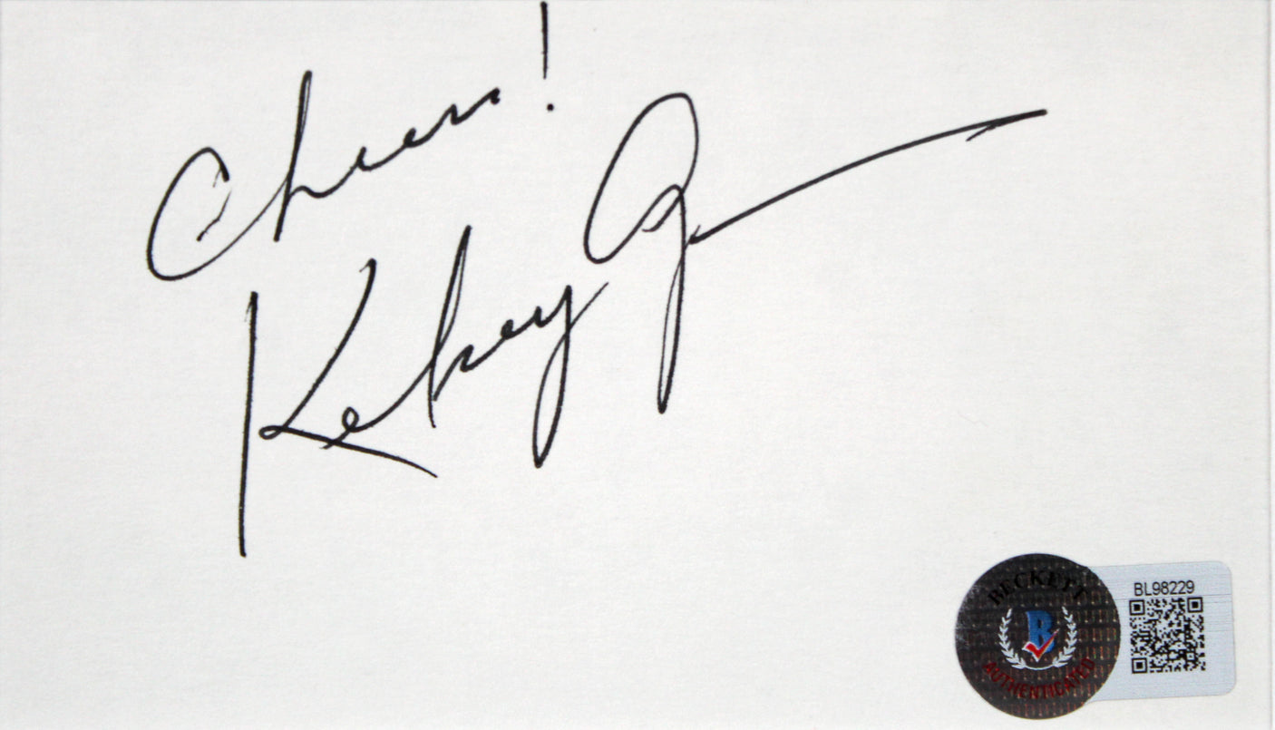 Kelsey Grammer Frasier "Cheers!" Signed & Framed 3x5 Index Card BAS #BL98229