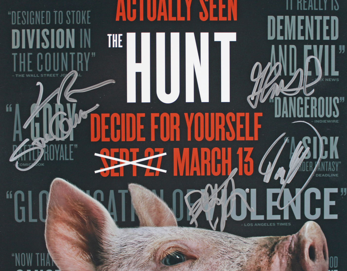 The Hunt (4) Gilpin, , Blum, Crim & Howerton Signed 12x18 Photo BAS #A57562