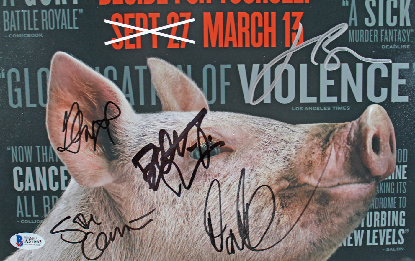 The Hunt (5) Gilpin, Lindelof, Blum, Crim & Howerton Signed 12x18 Photo BAS