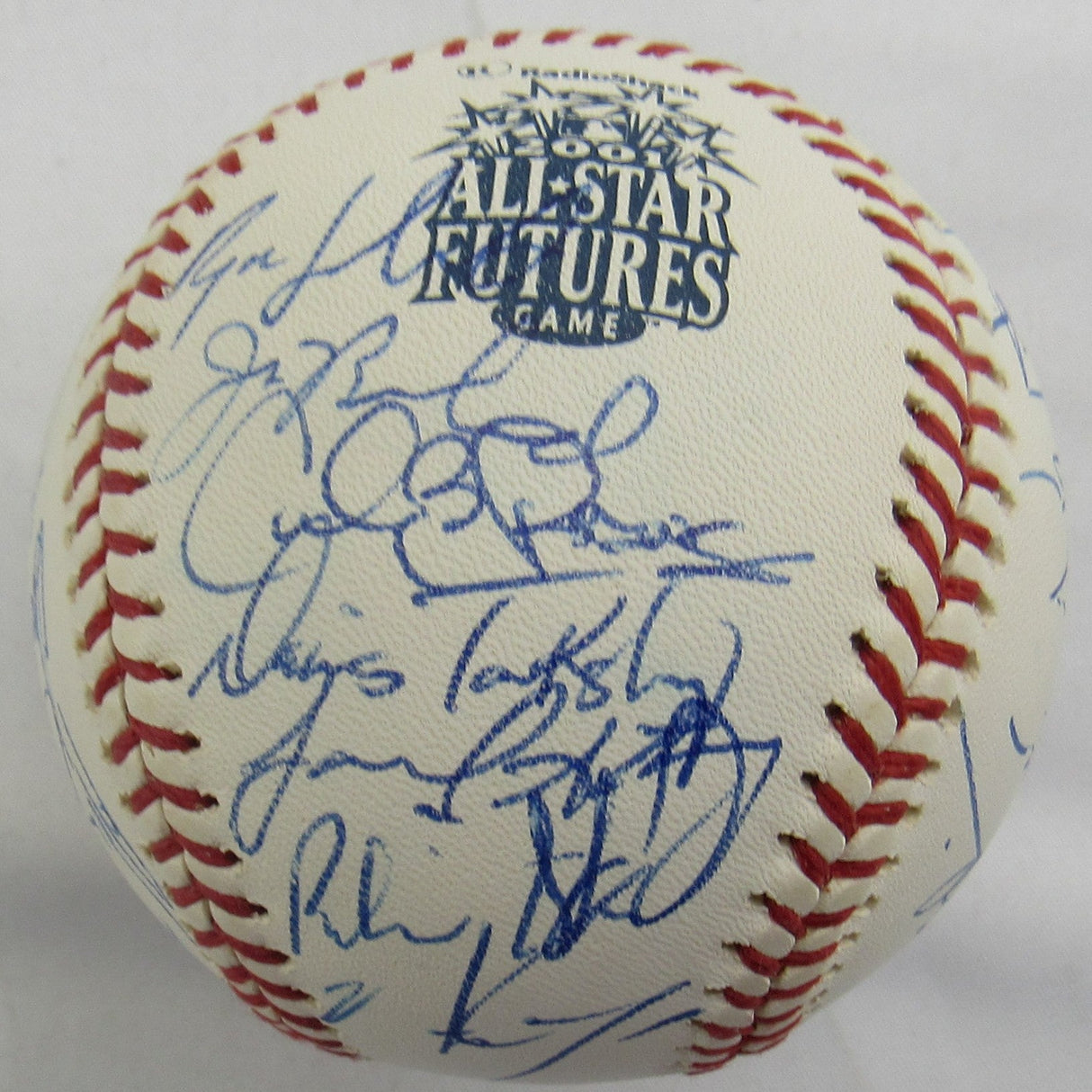 2001 Futures Game Team Chase Utley Adam Dunn USA Signed Rawlings Baseball JSA LOA X67750