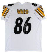 Hines Ward Authentic Signed White Pro Style Jersey Autographed BAS Witnessed