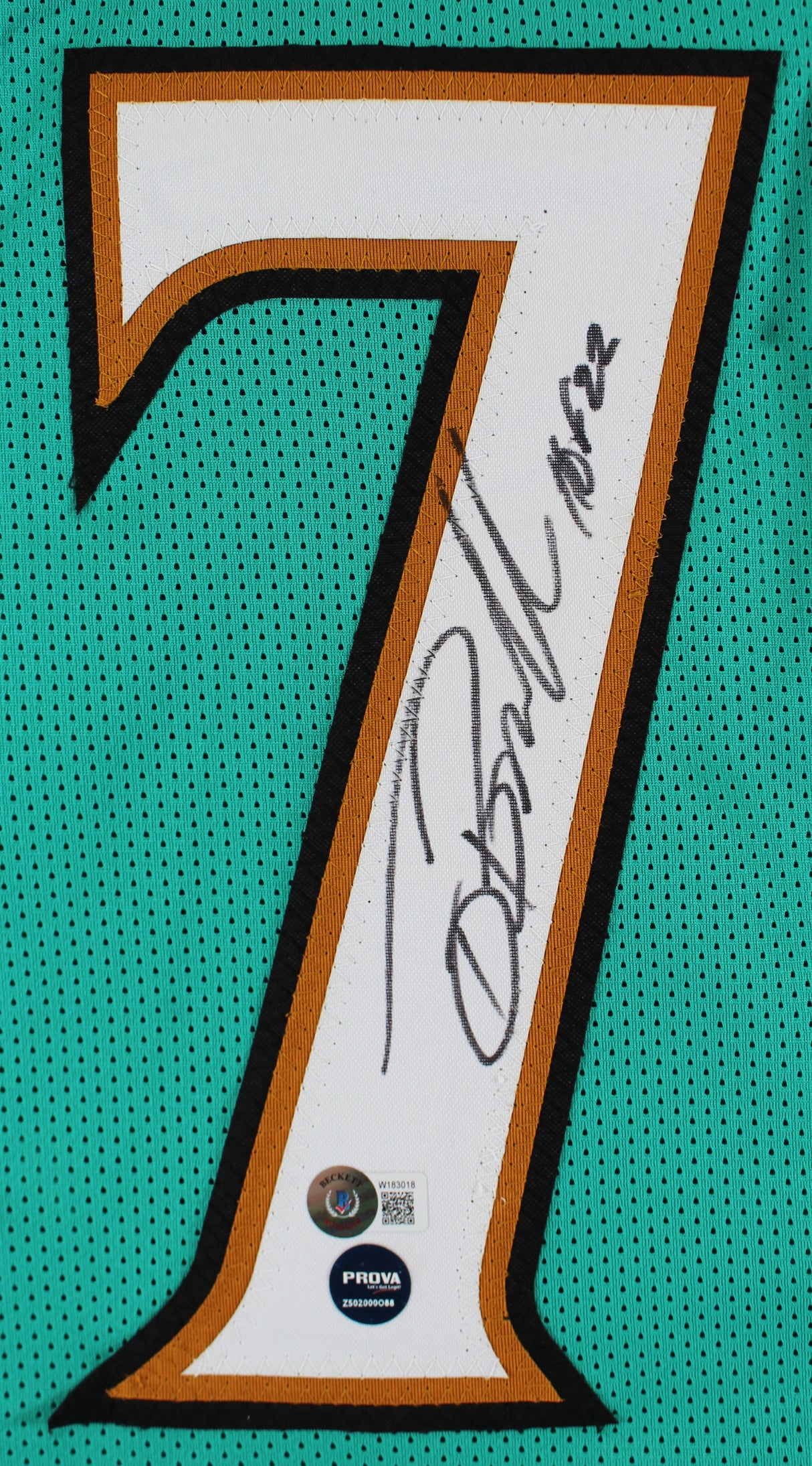 Tony Boselli "HOF 22" Authentic Signed Teal Pro Style Jersey BAS Witnessed