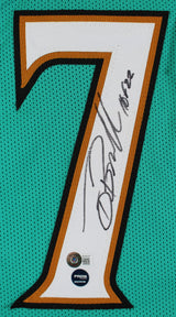 Tony Boselli "HOF 22" Authentic Signed Teal Pro Style Jersey BAS Witnessed