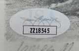 Mickey Mantle Signed Auto 8.5x13 Black and White Print JSA LOA ZZ18545