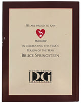 Bruce Springsteen Signed 2013 MusiCares Person Of The Year Tribute BAS #AA03503