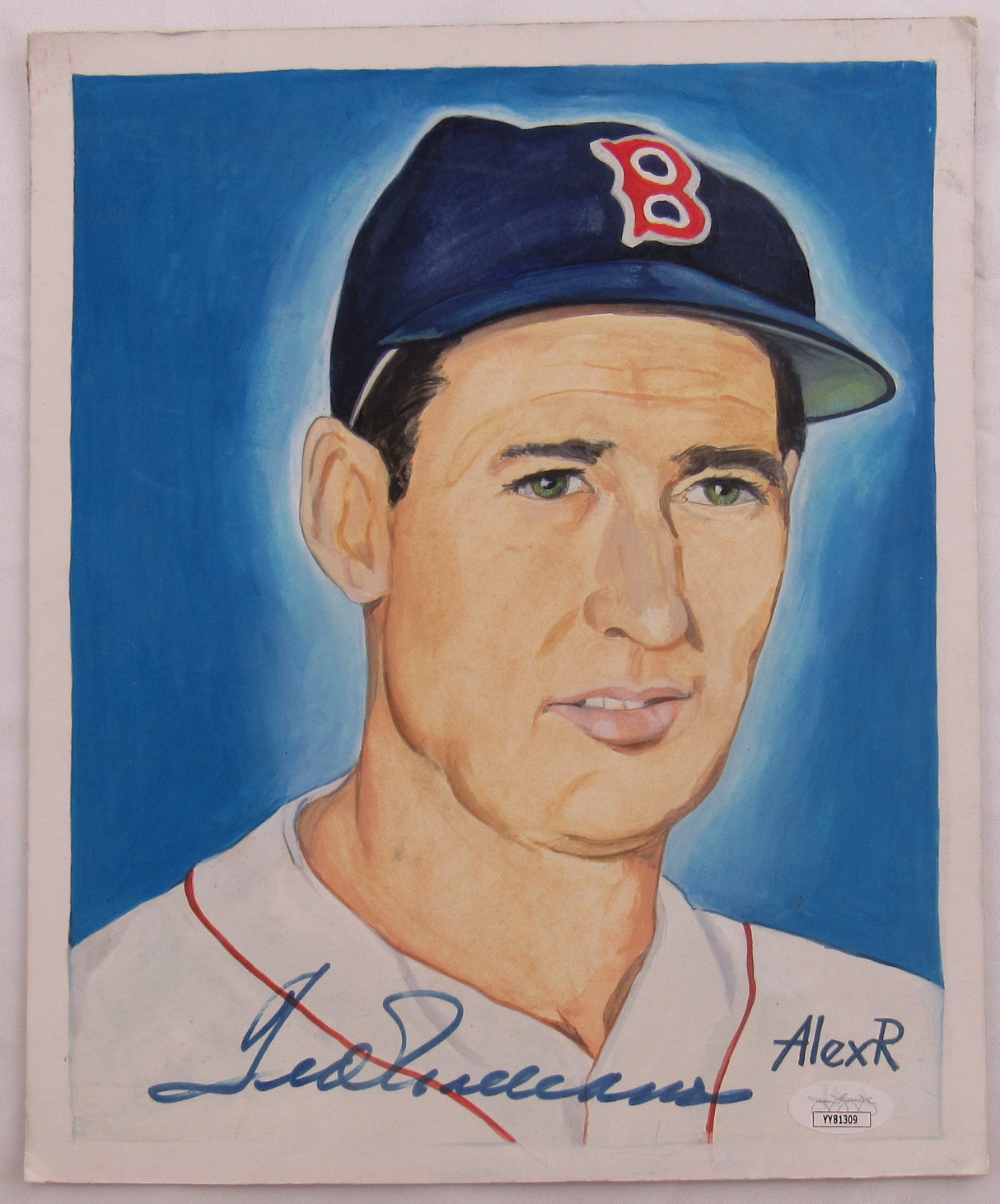 Ted Williams Signed Auto 9x11 Print JSA LOA ZZ81309