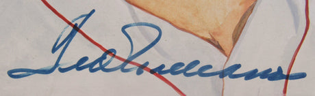 Ted Williams Signed Auto 9x11 Print JSA LOA ZZ81309