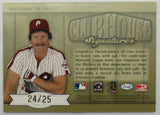 2002 02 Leaf Clubhouse Signatures Auto Autograph Mike Schmidt GOLD #d 24/25