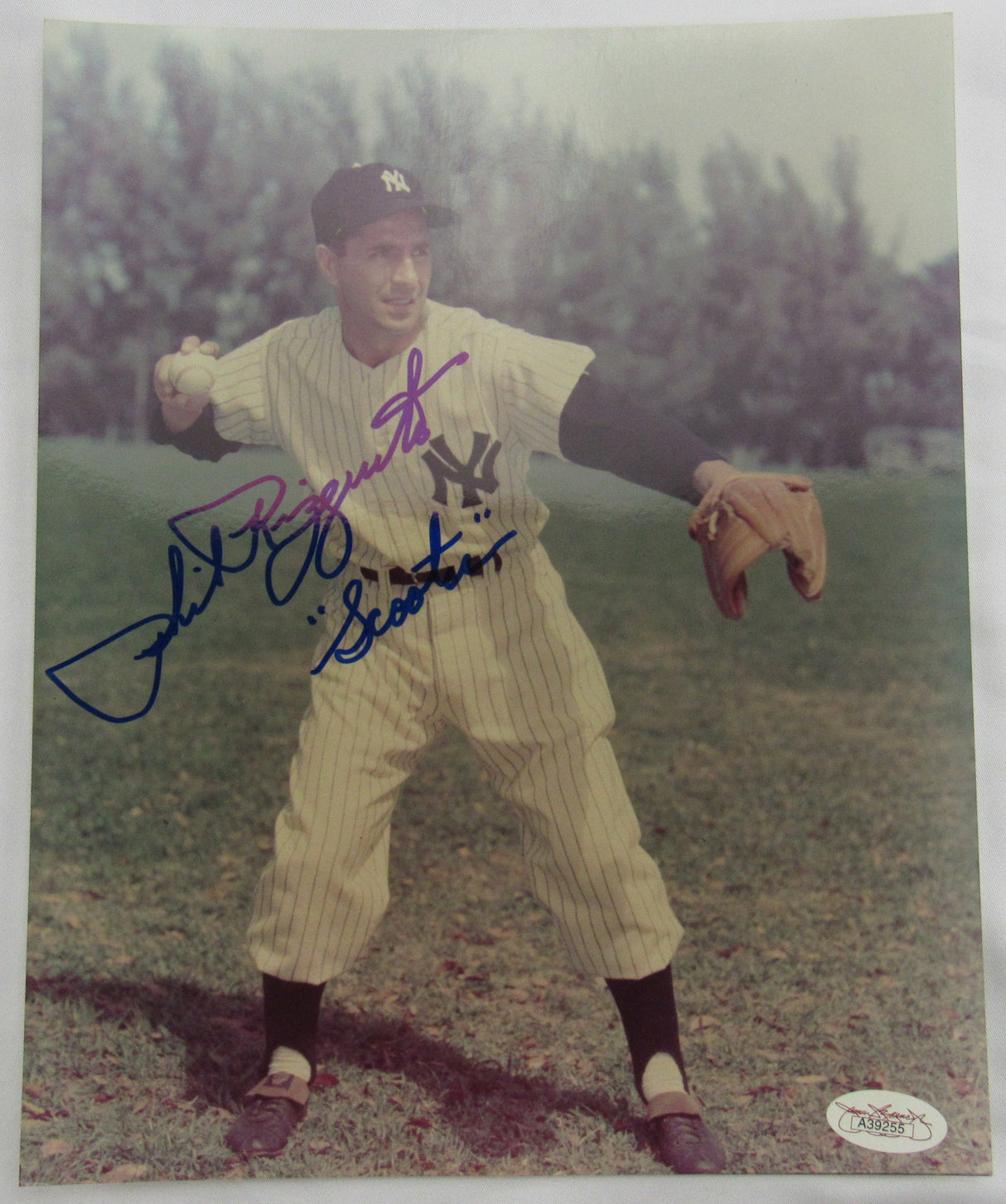Phil Rizzuto Signed Auto 8x10 Photo JSA A39255