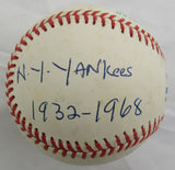 Frank Crosetti Signed Auto Rawlings Baseball JSA CM07261 w/Inscription