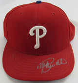 Mike Schmidt Signed Auto Phillies Baseball Hat Fleer Hologram