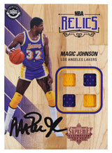 Lakers Magic Johnson Signed 5x7 Upper Deck Supreme Hard Court Card BAS #WP81904