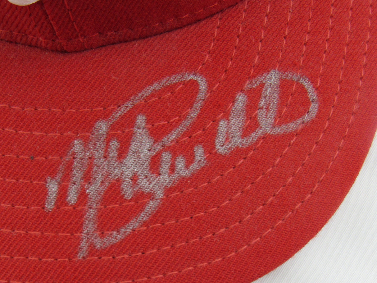 Mike Schmidt Signed Auto Phillies Baseball Hat Fleer Hologram