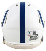 Colts Darius Shaquille Leonard Signed White Speed Mini Helmet BAS Witnessed