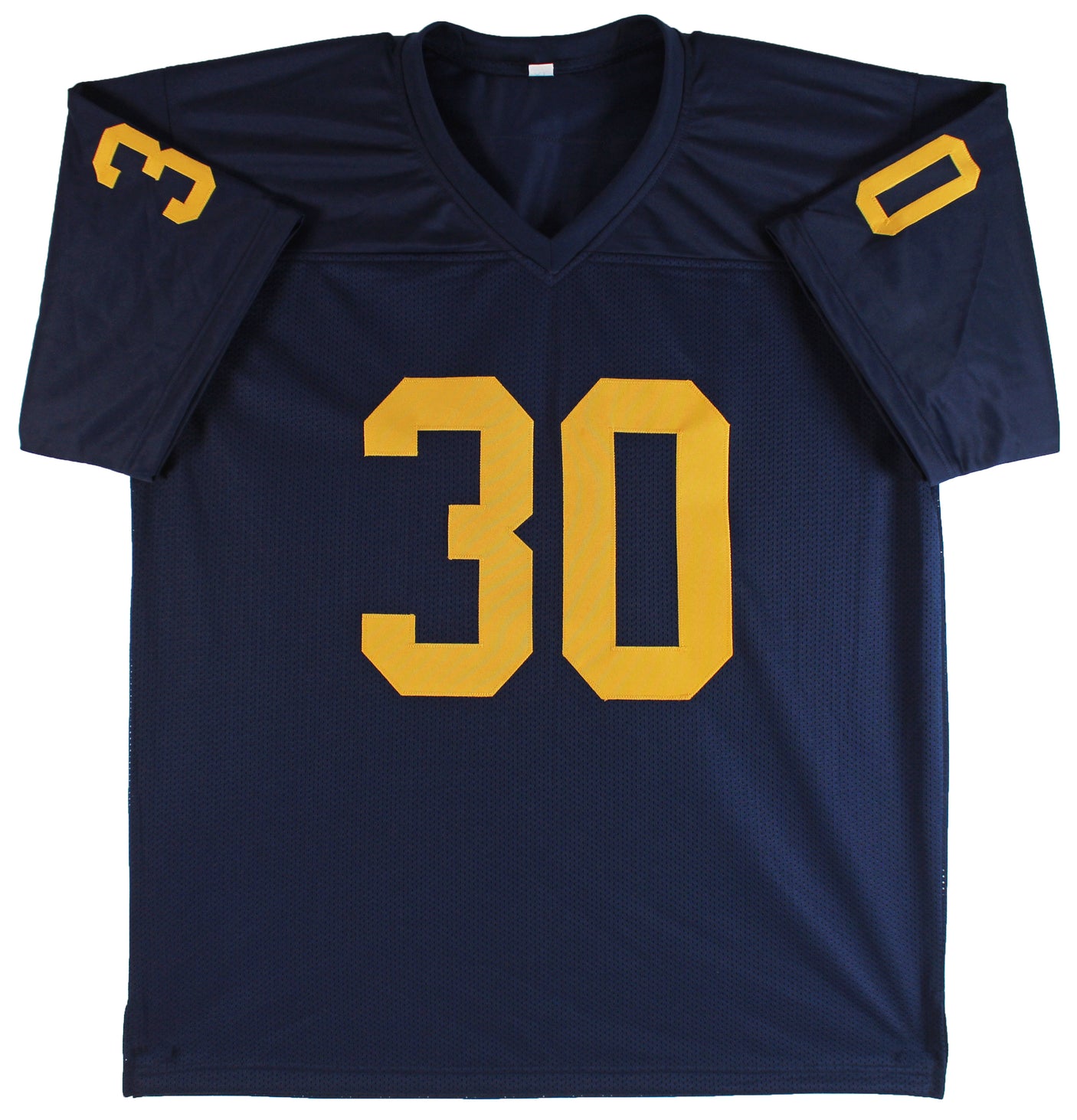 Michigan Daxton Hill Authentic Signed Navy Blue Pro Style Jersey BAS Witnessed