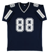 Michael Irvin Authentic Signed Navy Blue Pro Style Jersey Autographed BAS Wit