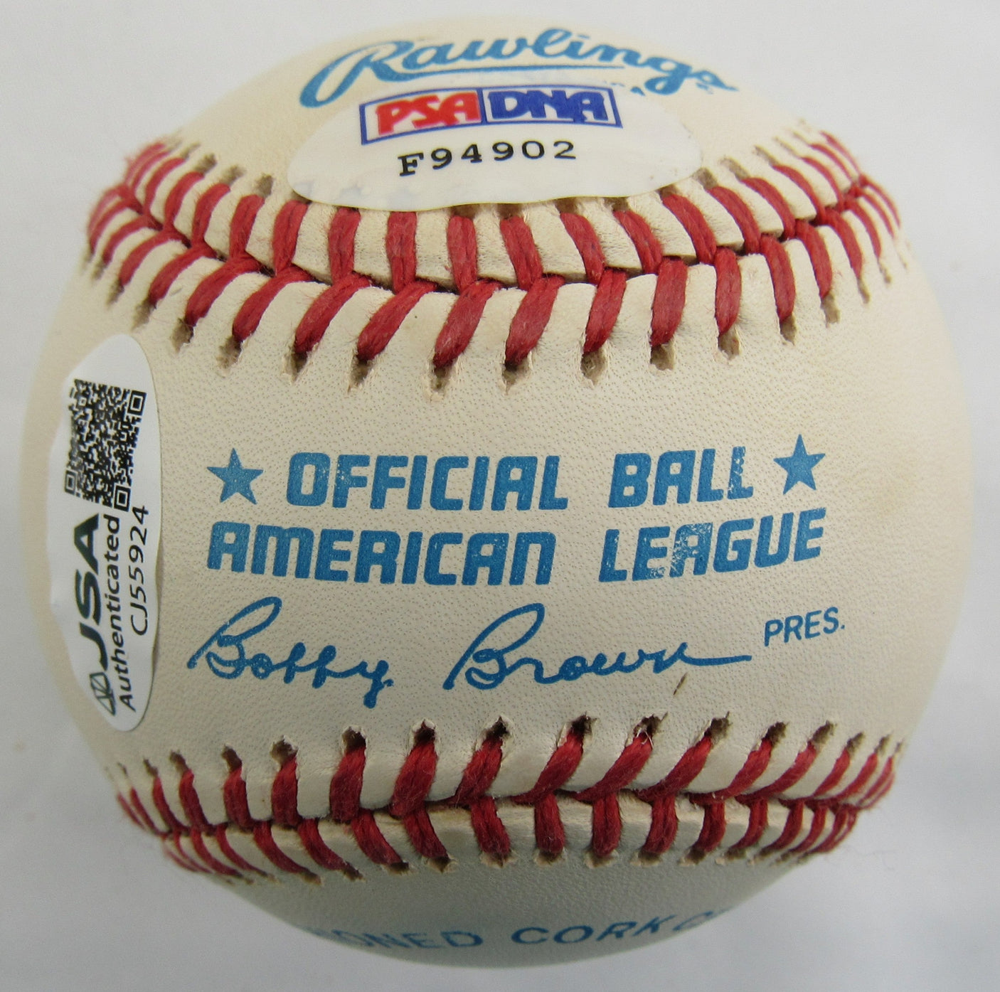 Lou Boudreau Signed Auto Rawlings Baseball JSA CJ55924