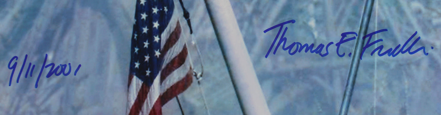 Thomas E. Franklin 9/11/2001 Authentic Signed 16x20 Ground Zero Photo BAS