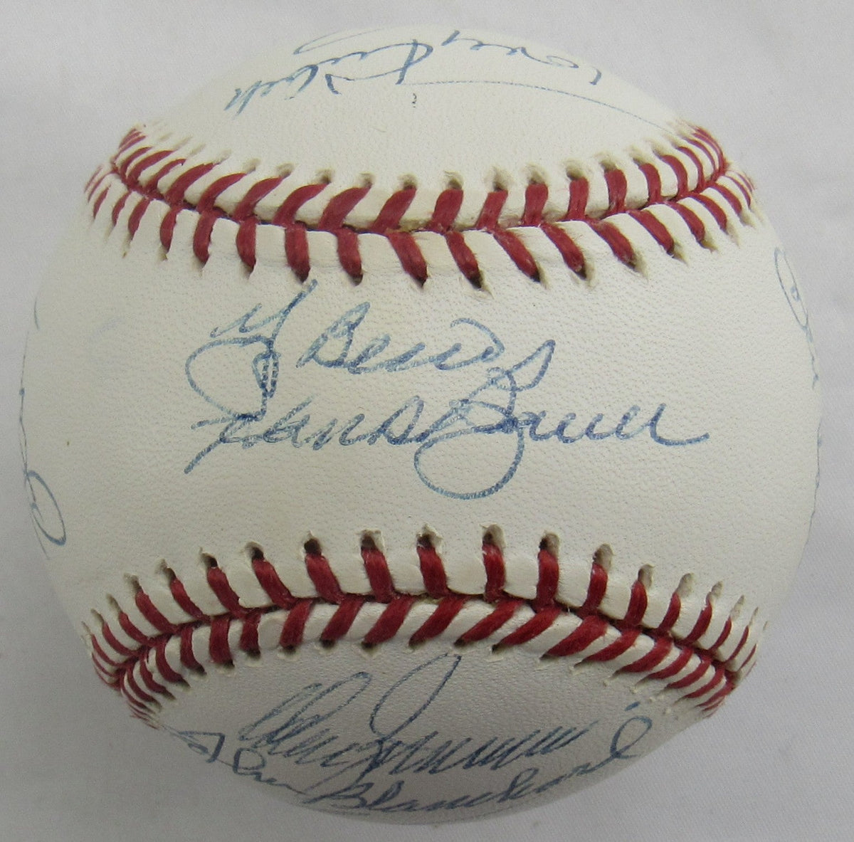 Yankees Yogi Berra Don Larsen Don Zimmer + Multi Signed Auto Baseball B171