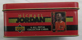 MICHAEL JORDAN ALL METAL CARD SET OF 6 - UPPER DECK - 1996 - 6 CARDS IN TIN CAN