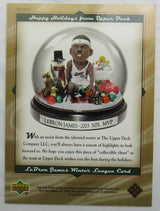 2003 LeBron James Oversized Holiday Card Upper Deck