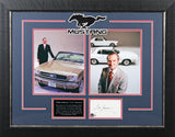 Lee Iacocca Authentic Signed 3x5 Index Card Framed Display Autographed BAS
